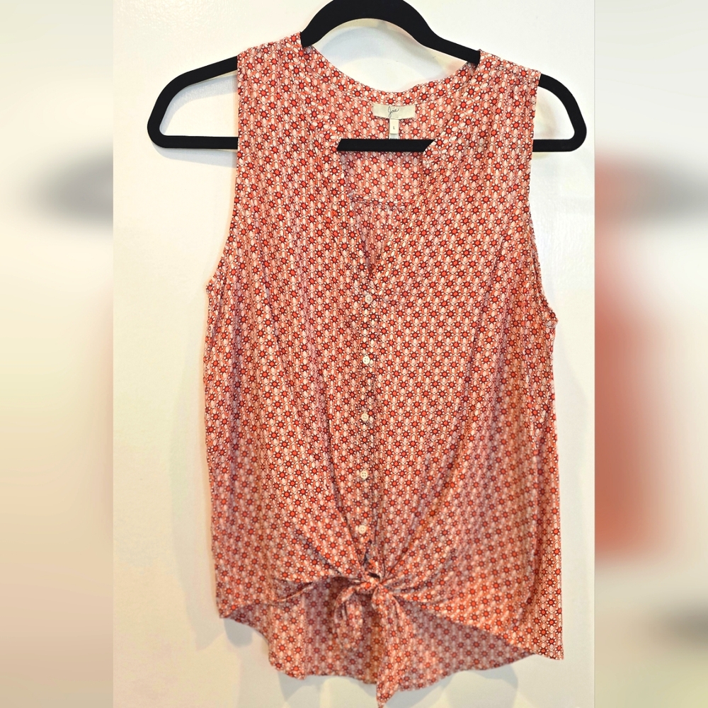 Joie silk sleeveless blouse Large